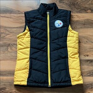 Pittsburgh Steelers NFL Vest Women’s Small / Youth XL Black Gold